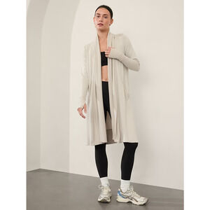 ATHLETA Plus Abalone Cozy Soft Pranayama Wrap Long Cardigan 2X